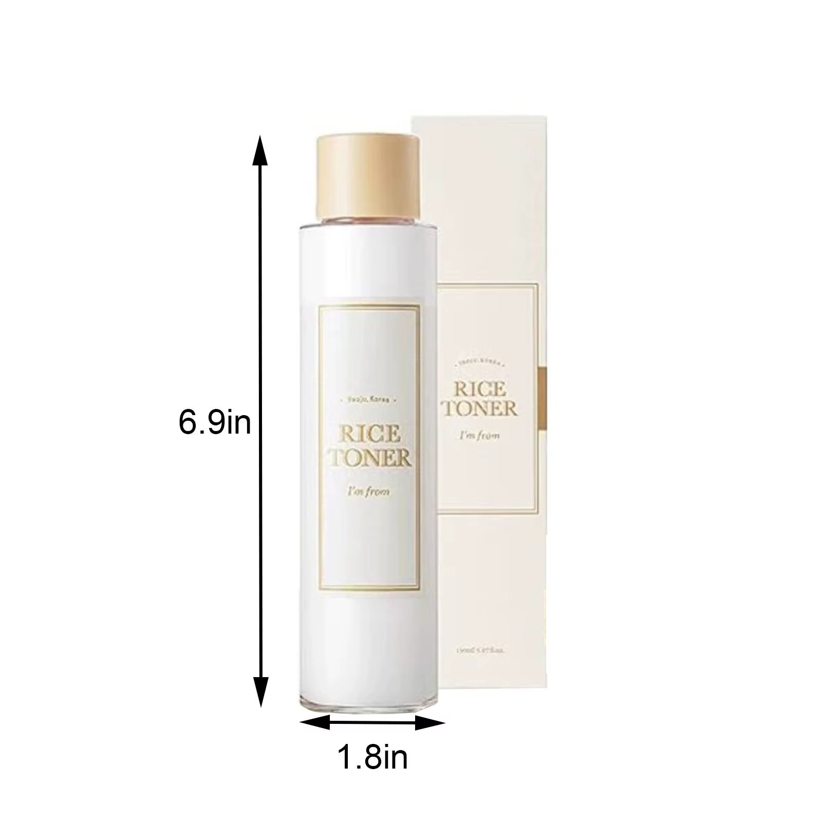 Rice Toner 77.78% Rice Extract Glow Essence with Niacinamide Hydrating for Dry Skin Vegan Beauty Toner 5.07 Fl Oz/ 150 Ml