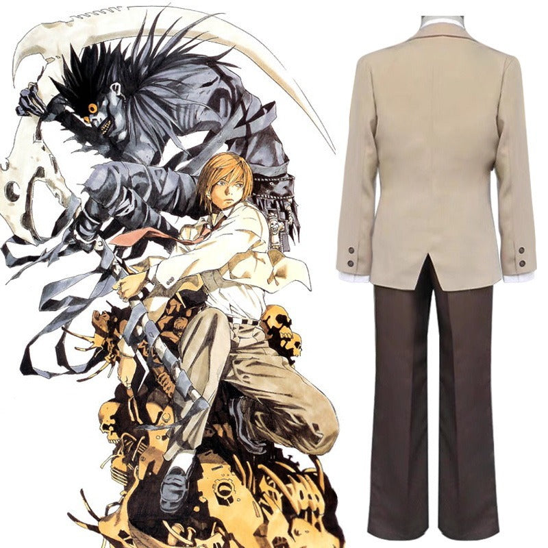 Death Note cosplay Night God Moon Yagami Light school uniform set cosplay costume cosplay costume