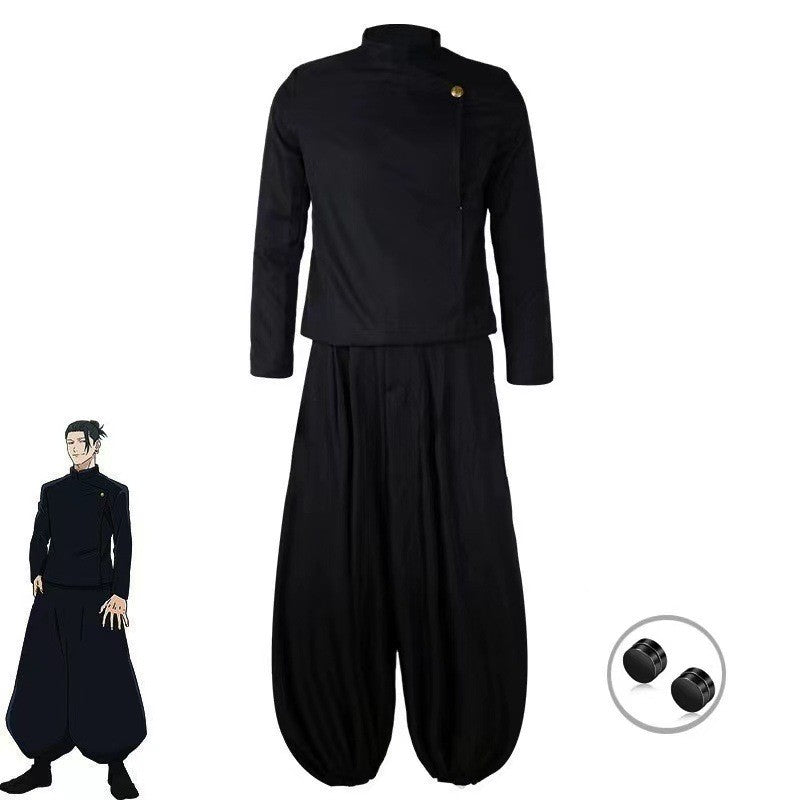 Jujutsu Battle Cosplay Costume Clothing High School Gojo Gojo High School Xia Youjie cosplay Black Uniform