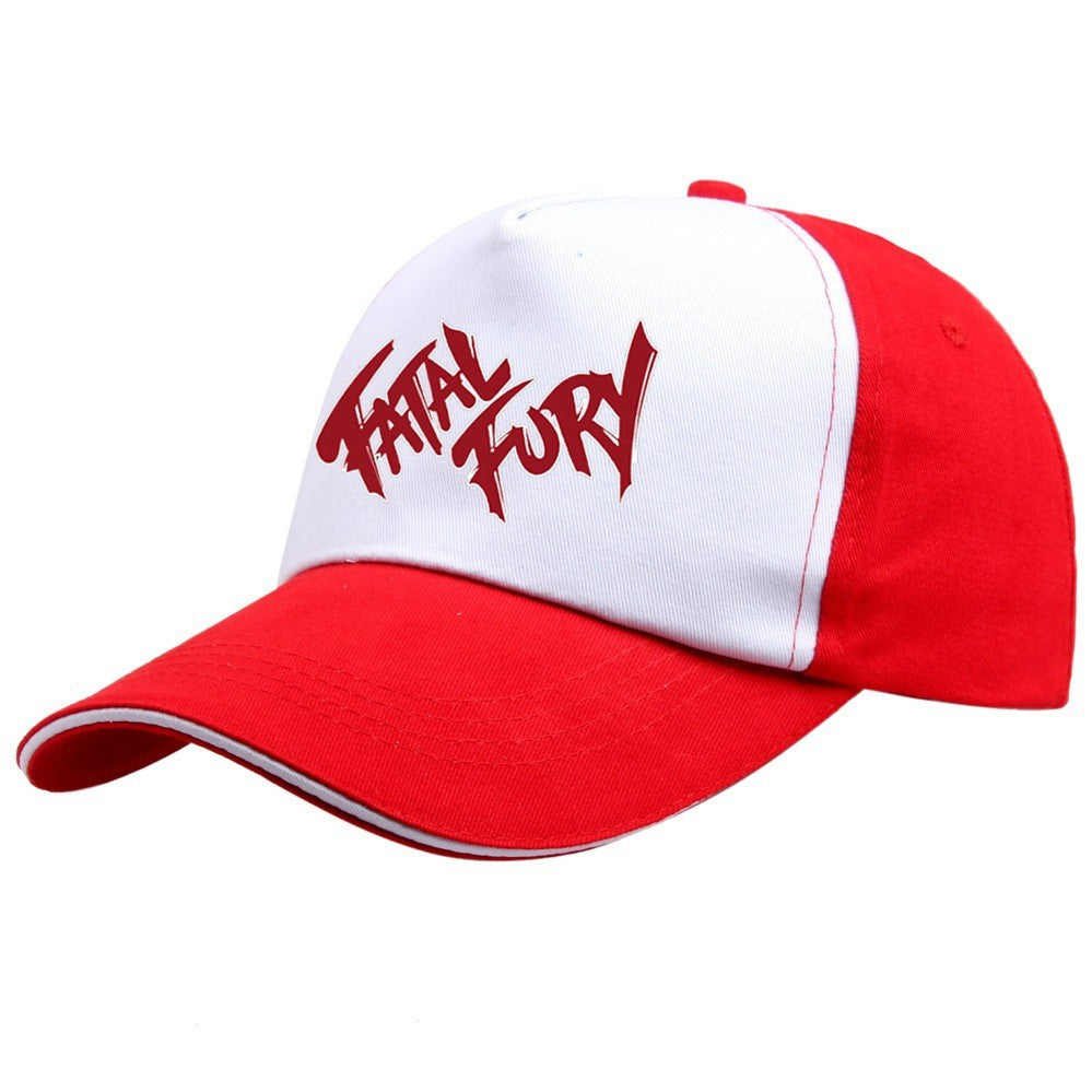 Game anime cartoon boxing character pure cotton printed baseball cap net hat summer outdoor