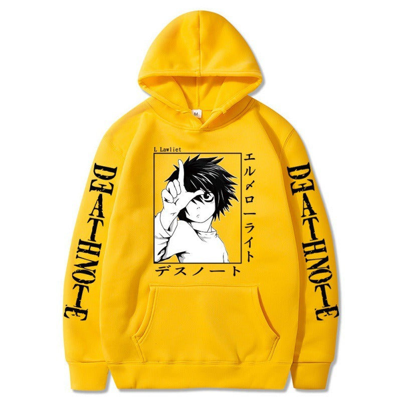 Hoodies  Japanese anime, death note Hoodie, creative new student casual hoodies