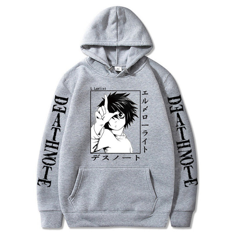 Hoodies  Japanese anime, death note Hoodie, creative new student casual hoodies