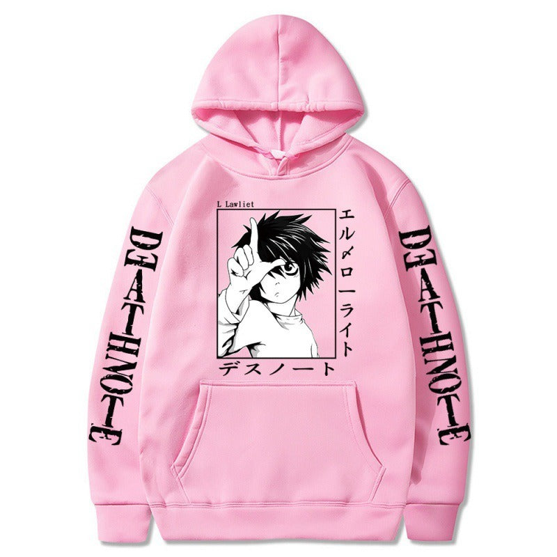 Hoodies  Japanese anime, death note Hoodie, creative new student casual hoodies